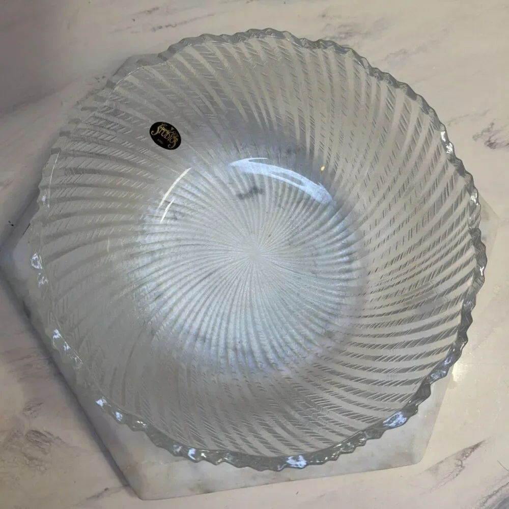 Vintage Ashford Pattern Glass Bowl produced by Crystal Clear Studios